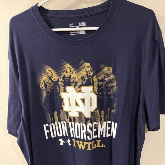 2/$20 Under Armour Men’s Four Horsemen Notre Dame Fighting Irish T-Shirt - Picture 1 of 3